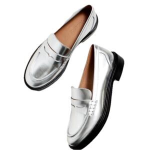 Madewell The Vernon Loafers Silver 6
